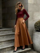 Velvet Flow Skirt