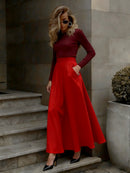 Velvet Flow Skirt