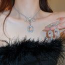 Zircon Square Bow Set