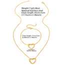 Stainless Steel Hollow Heart Set