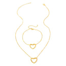 Stainless Steel Hollow Heart Set