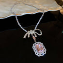 Zircon Square Bow Set